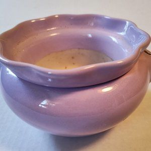 Vintage African Violet Solid Purple Planter Dish Self Watering - VGC